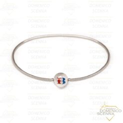 Bracciale Isola Bella rodio 20 cm