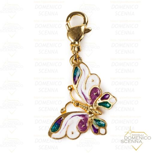 charm farfalla dorato