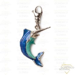 Charm Pesce Spada Rodio Isola Bella