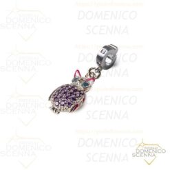 Charm Gufetto rodio Isola Bella