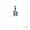 Charm Lettera B rodio Isola Bella