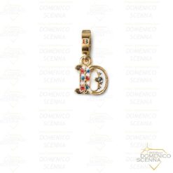 Charm Lettera D dorato Isola Bella