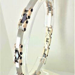 BRACCIALE ARKANO IN ACCIAIO CON IP NERO BAC103RN