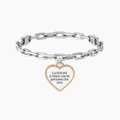 Bracciale con frase felicità Kidult 731944