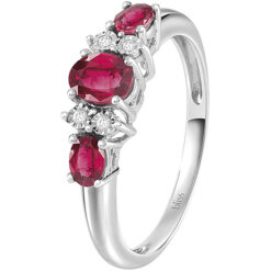 Anello Bliss Trilogy con Rubini 20091472