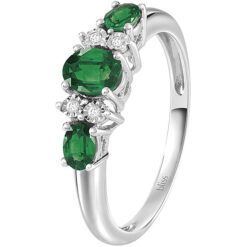 Anello Bliss Trilogy con Smeraldi 20091473