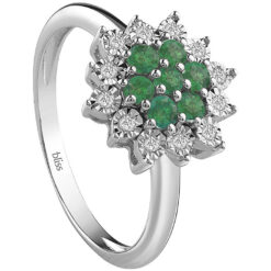 Anello Bliss con smeraldi 20081311