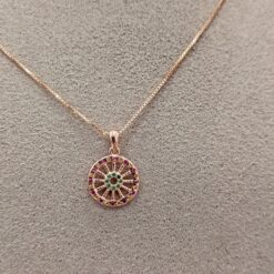 Collana Ruota piccola rosato Terra del sole