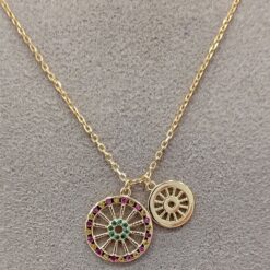 Collana Ruota doppio ciondolo Terra del sole