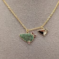 Collana Pala di Fico doppio ciondolo Terra del sole