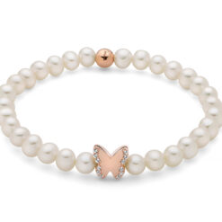 Bracciale Perle Bianche Farfalla Miluna PBR3502R-TPZ