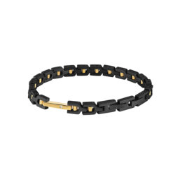BRACCIALE BLISS ACCIAIO DORATO E BRILL. 20081360