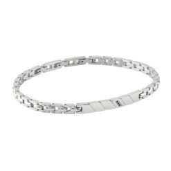 BRACCIALE BLISS ACCIAIO E CZ NERI 20086455
