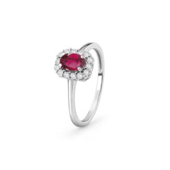 ANELLO BRILL.E RUBINO OVALE MIS.13 Bliss 20102521