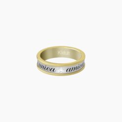 Anello amica con bordo dorato e frase 721002-13 Kidult