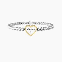 Bracciale elastico mamma con ciondolo cuore 732211 Kidult