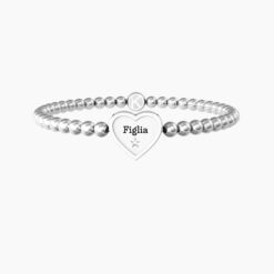 Bracciale elastico figlia con ciondolo cuore 732212 Kidult