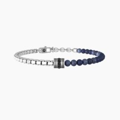 Bracciale uomo con catena e dumortierite blu 732252