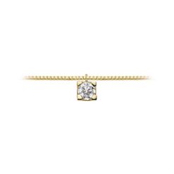 Collana in oro giallo e diamanti DonnaOro LPL10310.006