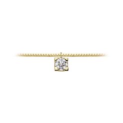Collana in oro giallo e diamanti DonnaOro LPL10310.008