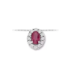 Collana Rubino Diamanti Donnaoro LPR10094.006