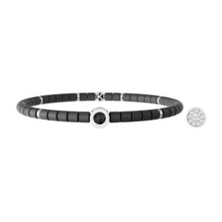 Bracciale Kidult Uomo ENERGY STONE in Acciaio Ematite 732255 Kidult