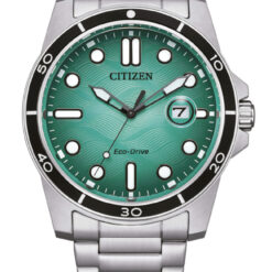 Orologio Uomo Citizen Eco-Drive Acciaio Verde Acqua Onde AW1816-89L
