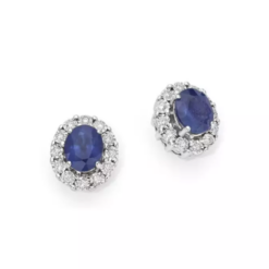 Orecchini DonnaOro con Zaffiri e Brillanti LOZ10095.008