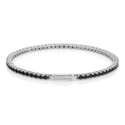 Bracciale Tennis pietre nere Unoarre 6384
