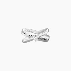 Anello con frase mamma e zircone Kidult 721012-17