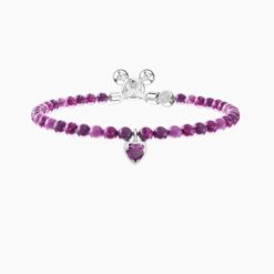 Bracciale regolabile con diaspro viola Kidult 732287