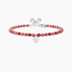 Bracciale regolabile con diaspro rosso Kidult 732294