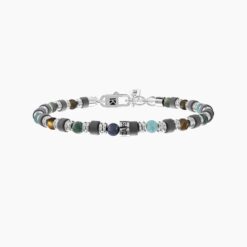 Bracciale uomo regolabile con pietre Kidult 732295