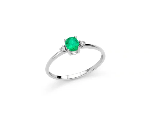 Anello Miluna smeraldo LID3647