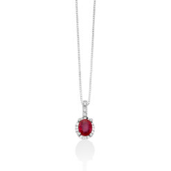 Collana Miluna rubino CLD4195
