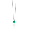 Collana Miluna smeraldo CLD4548