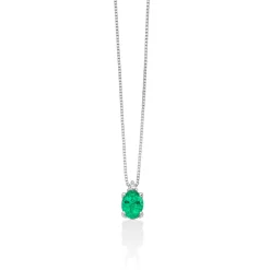 Collana Miluna smeraldo CLD4548