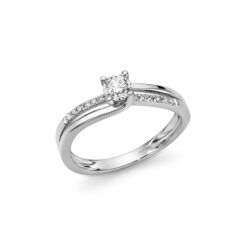 Anello solitario Miluna LID3302-030G7