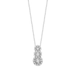 Collana in oro bianco con diamante Bliss 20102611