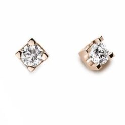 Orecchini punto luce Oro Rosa e Diamanti DonnaOro LOL10309.010