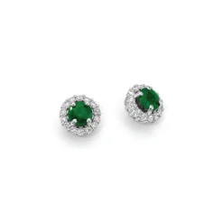 Orecchini Smeraldo e Diamanti DonnaOro DHOE9408.014