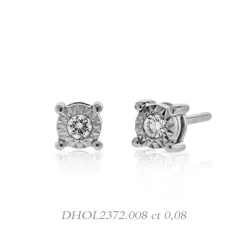 Orecchini in oro bianco con diamanti Donnaoro DHOL2372.008