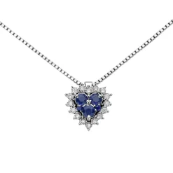 Collana Donnaoro Brillanti e Zaffiri DHPZ9130.004