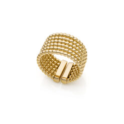 Anello a fascia catena a palline Unoaerre 2178