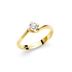 Anello solitario Miluna