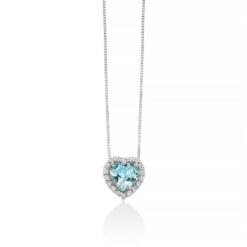 Collana Miluna con acquamarina CLD4720