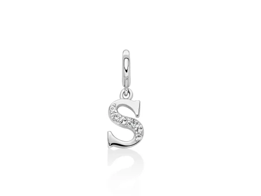 Charm argento lettera S