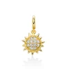 Charm argento dorato sole