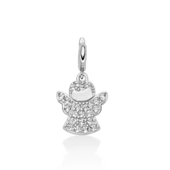 Charm pendente topazi argento angelo