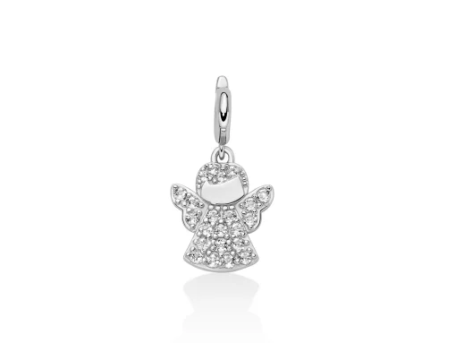 Charm pendente topazi argento angelo